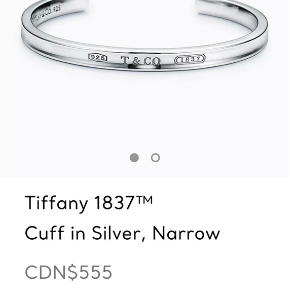 Tiffany silver 1837 cuff bracelet - Picture 4 of 4